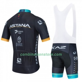 Combinaison Cycliste + Cuissard à Bretelles 2020 Astana Pro Team N002